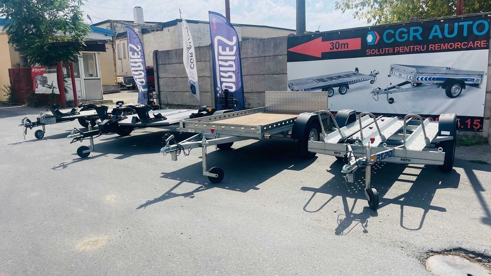 Remorca 750 kg Moto - Atv Omologata Rar - Provizorii pe loc