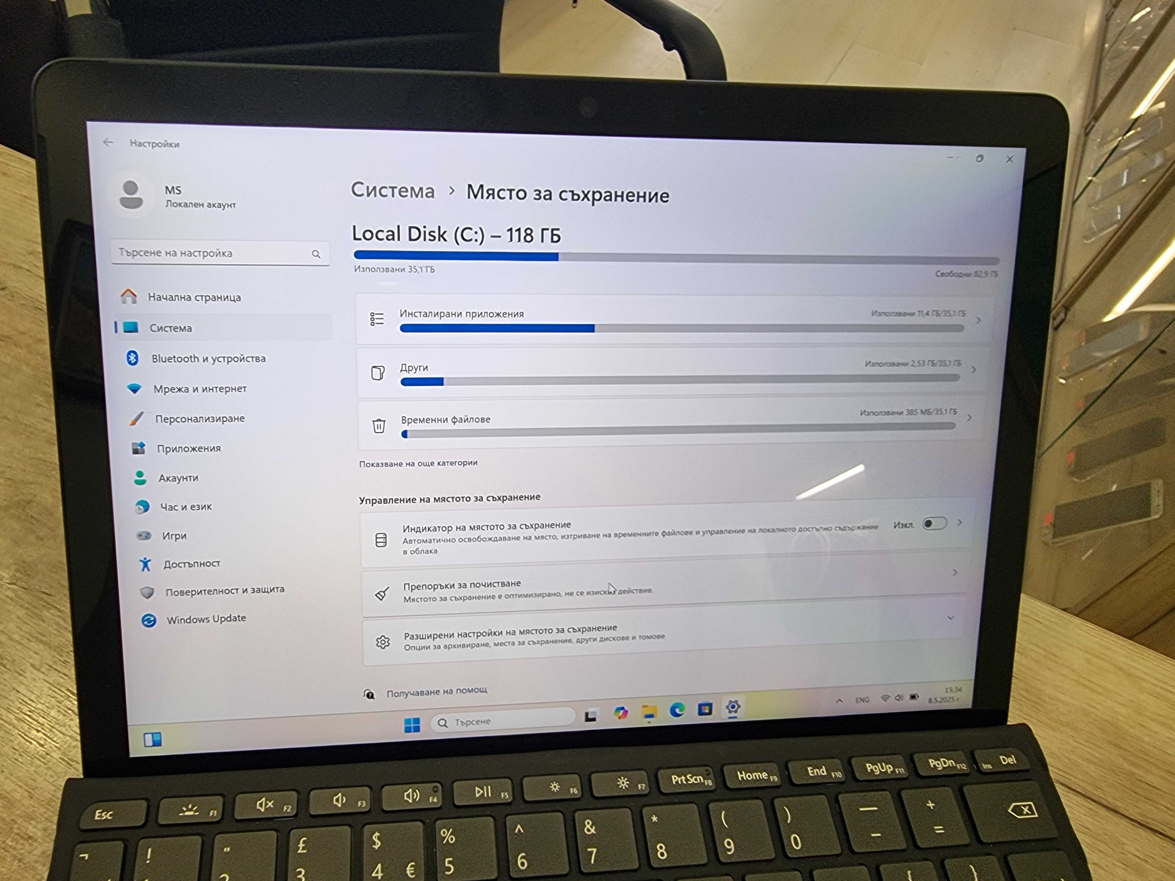 Таблет Microsoft Surface GO 3, 10.5"