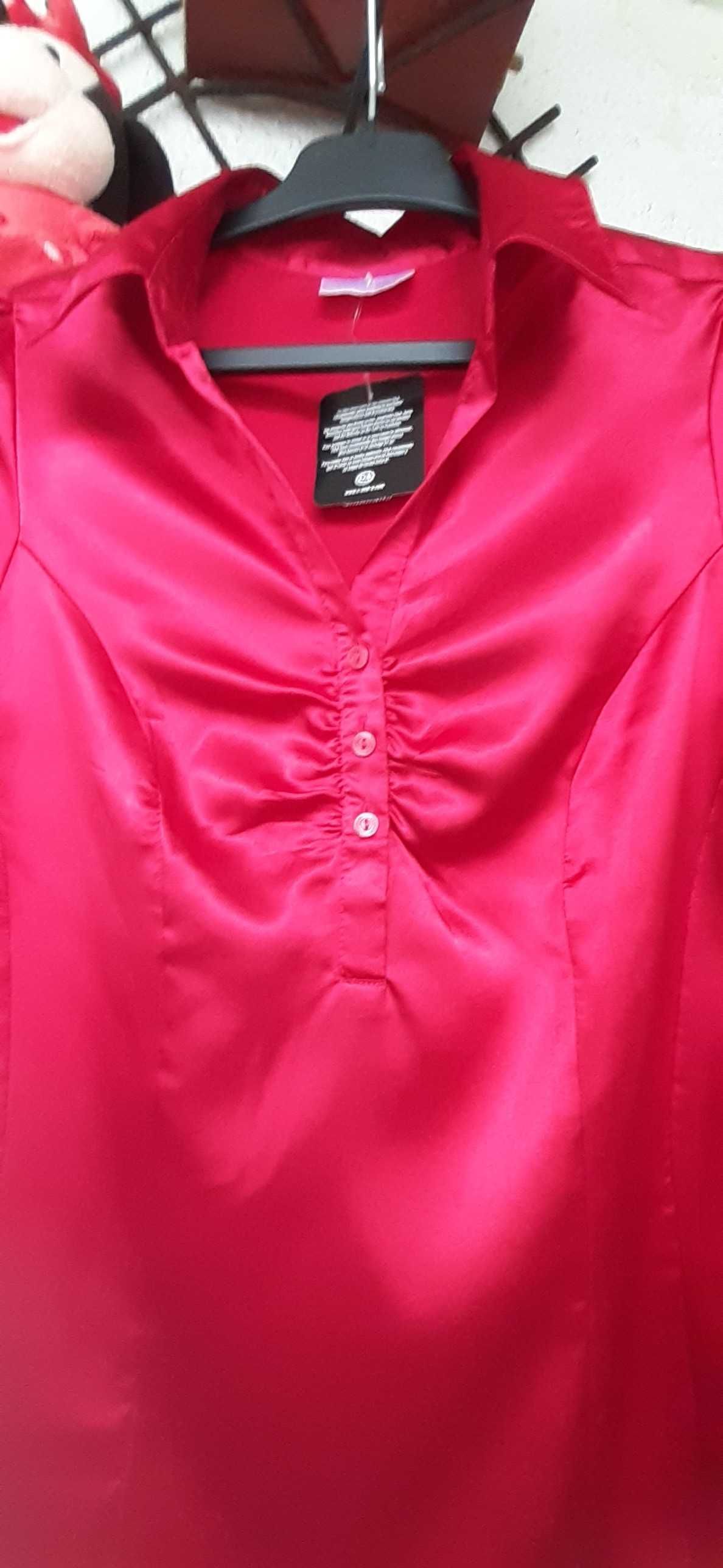 Bluza rosie matase