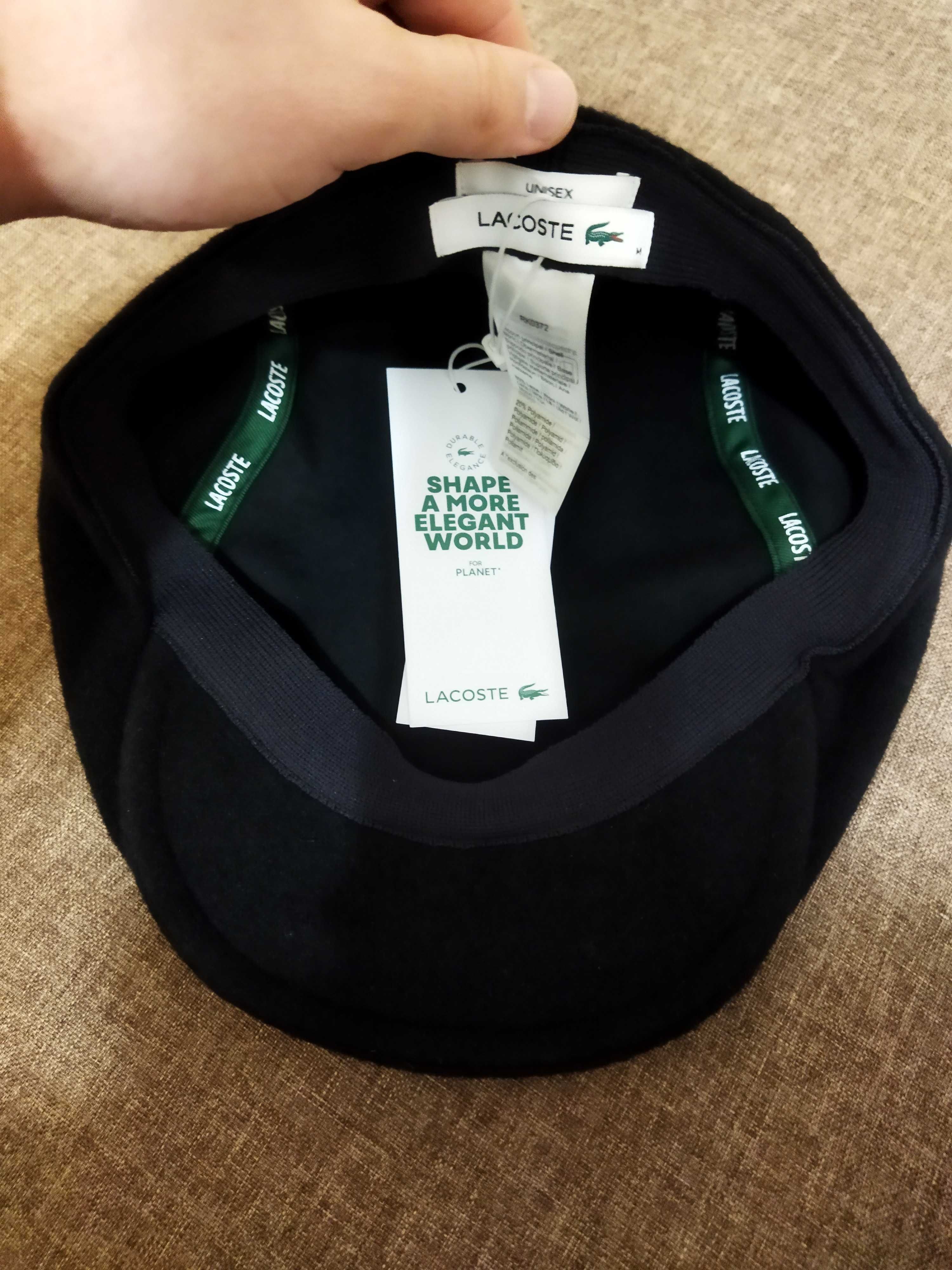 Premium Lacoste шапка тип "Барета" (заедно с етикетите и плика)