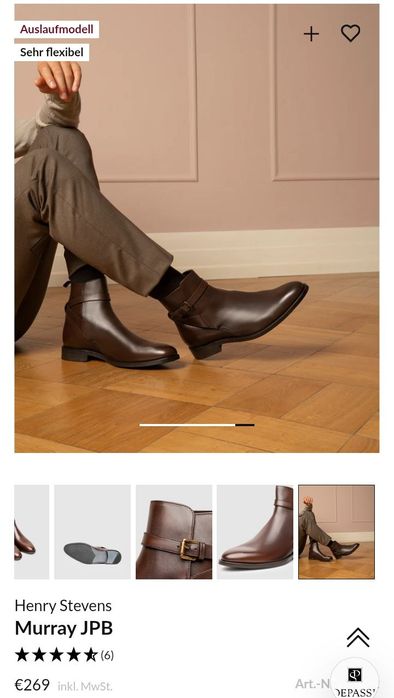 Henry Stevens Murray мъжки боти от естествена кожа