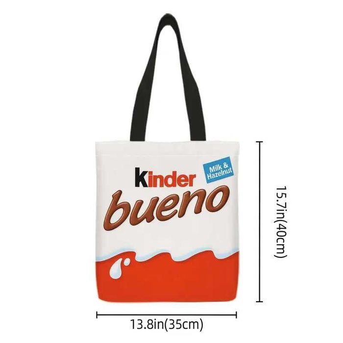 Geanta umăr casual ,cool cu imprimeu Kinder Bueno