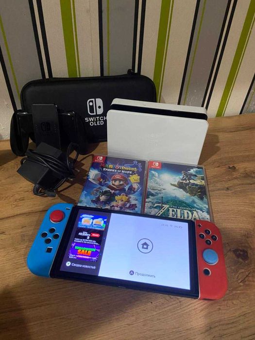 Продам приставку Nintendo switch oled