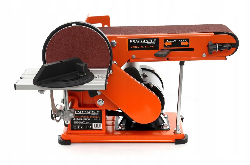 Polizor slefuitor banc 600W cu curea banda disc abraziv (KD1730)
