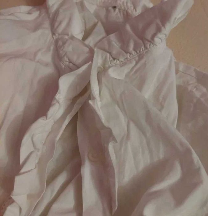 Cămașă bumbac fete cu volane 128/134