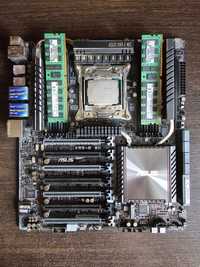 Процессор Xeon E5-2697v3 + Мат. пл. Asus X99-E WS + ОЗУ 32Gb