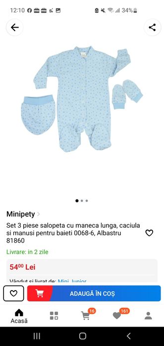Salopete bebe mărimea 62
