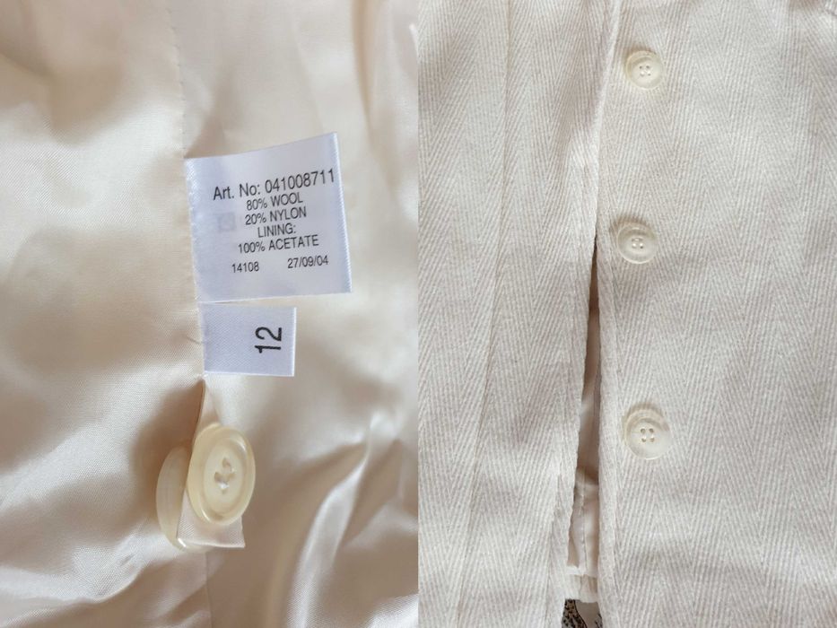 Jacheta sacou crem mix lana