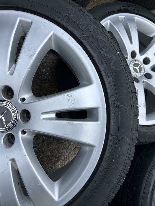 5х112 17 ски оргинални  за mercedes със зимни гуми