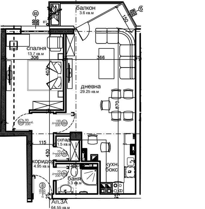 Продава се Двустаен апартамент в София, Красна поляна 2 - 72 кв.м за 1471 €/кв.м - Снимка #1