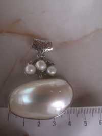 Pandant perla Mabe cu lungimea de 4.5 cm