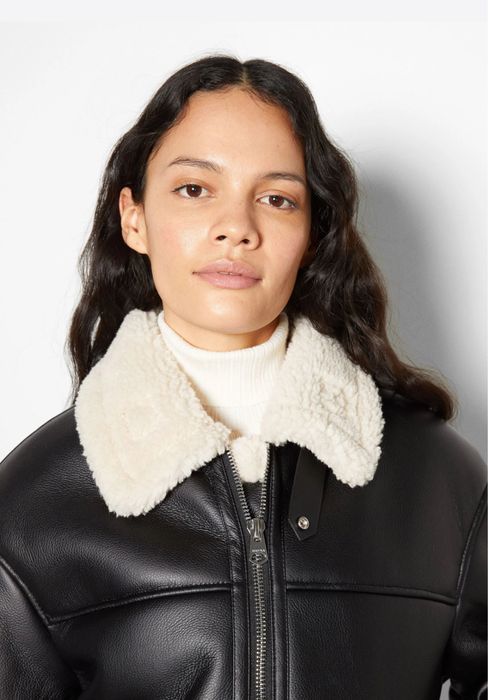 Зимно кожено яке Bershka