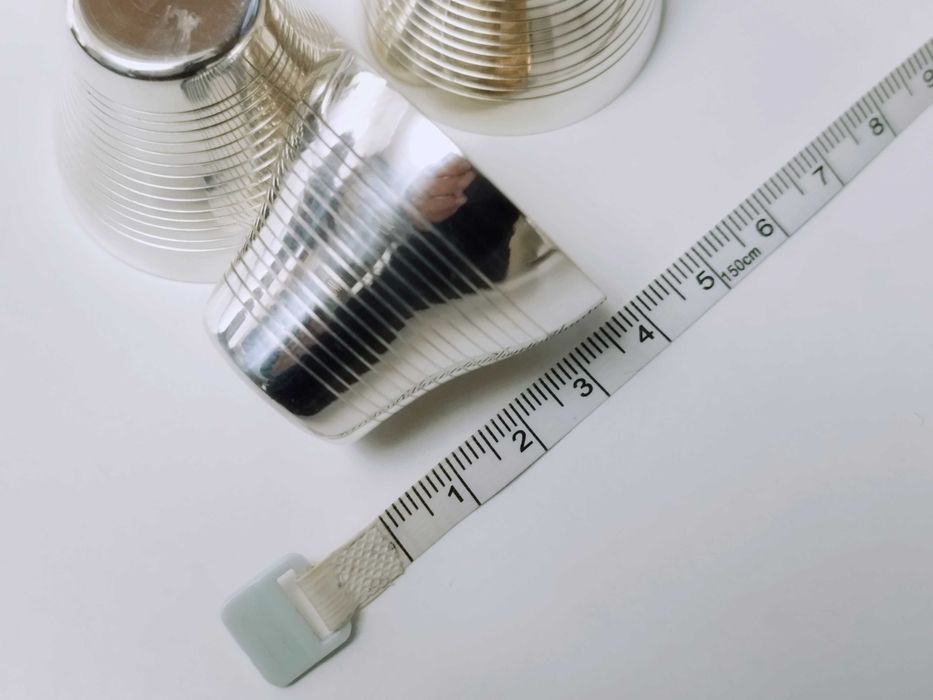 Set 6 Pahare si Tavita de shot Argintate si Aurite Rusia