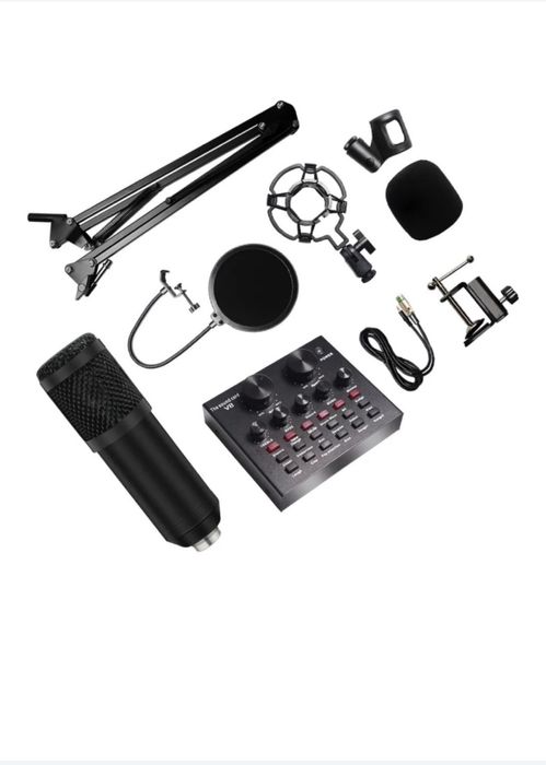 Микрофон+ звуковая карта V8 plus , пользовались 2 раза .