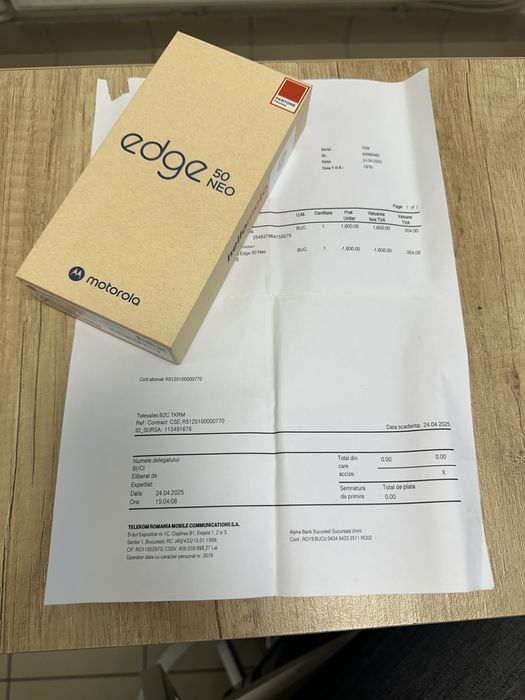 Motorola Edge 50 NEO | Sigilat | Factura