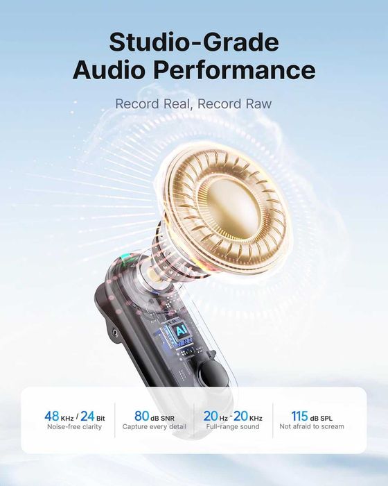 BOYA Magic - Безжични микрофони 4 в 1 (AI шумопотискане, USB-C)