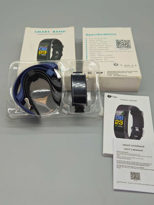 Смарт гривна Smart Band с пулсомер, крачкомер и Bluetooth свързаност