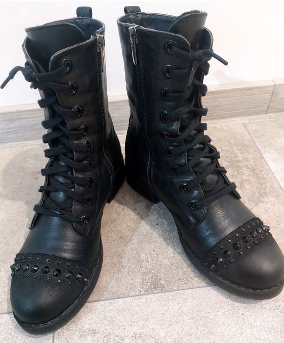 Дамски боти,37 номер, естествена кожа