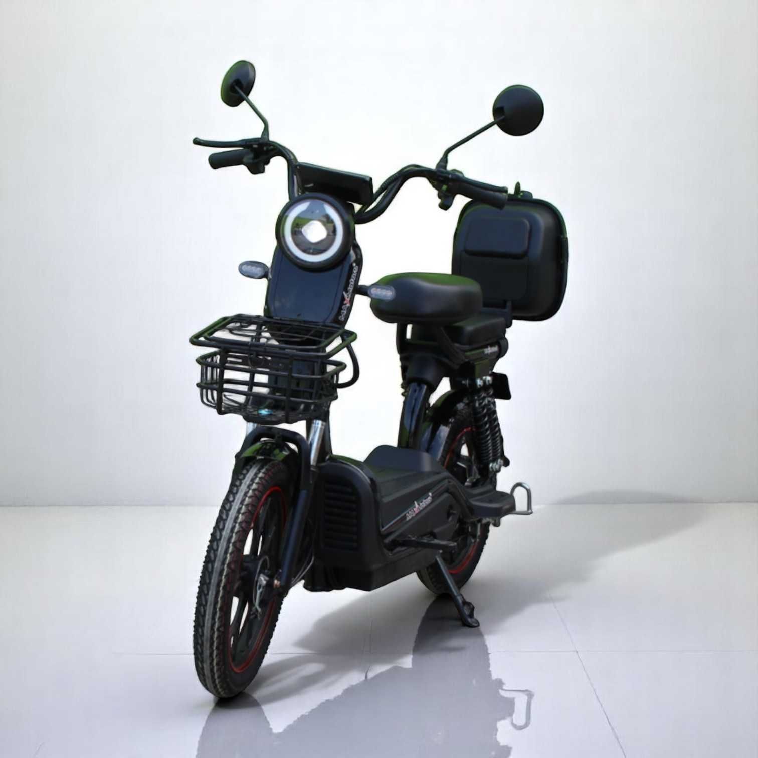 Електрически скутер с педали MaxMotors EBZ 18 750W/48V/20Ah - BLACK