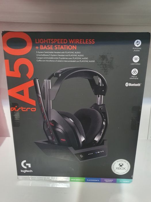 Casti Gaming Logitech Astro A50 + Statie incarcare Noi Sigilate