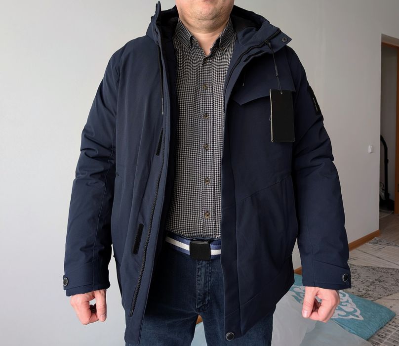 Куртка Tony Wolf с подогревом до 58 градусов, темно синий цвет