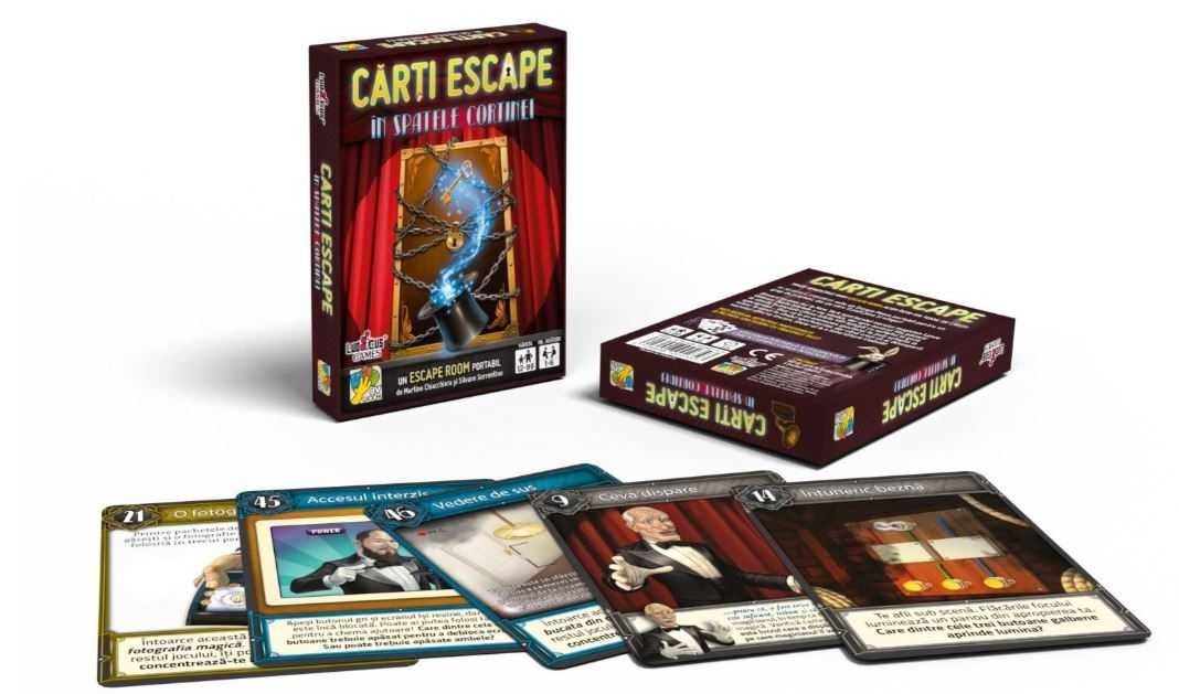 Carti de joc Escape Room - In spatele cortinei, Evadare din Alcatraz