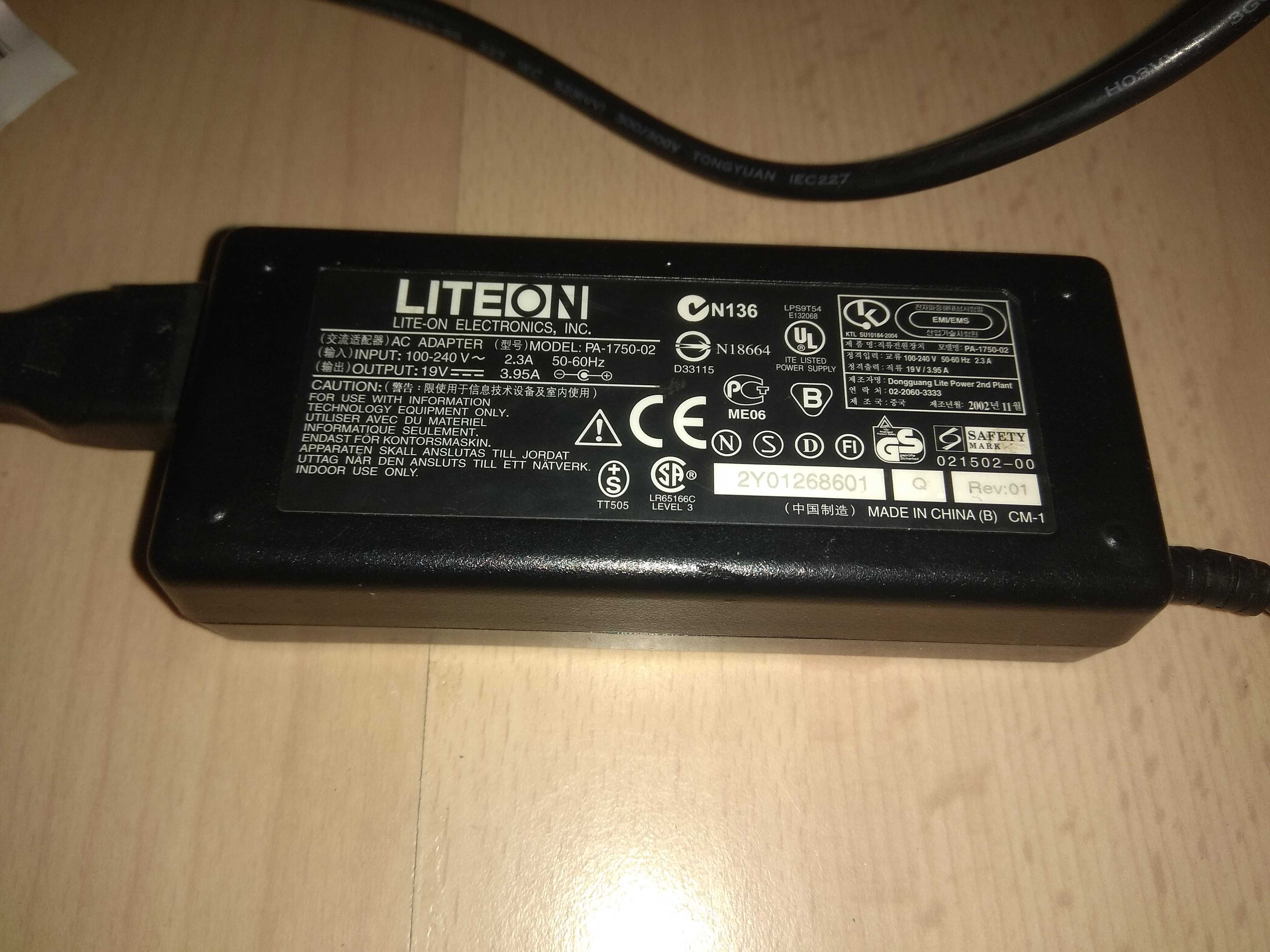 Зарядно , адаптер за лаптоп Liteon 19V 3.95A