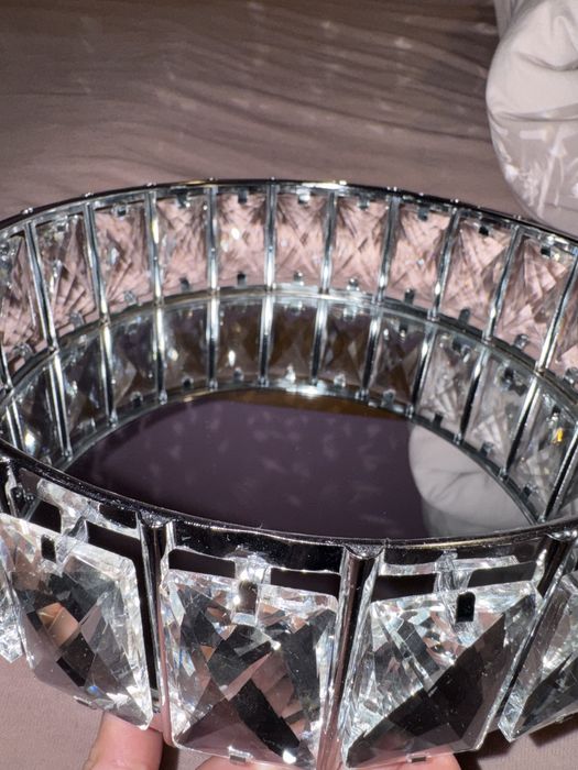 Tavita eleganta cu pietre si oglinda