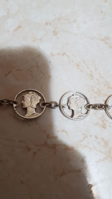 Bratara de dama argint,vintage, foarte veche,model deosebit