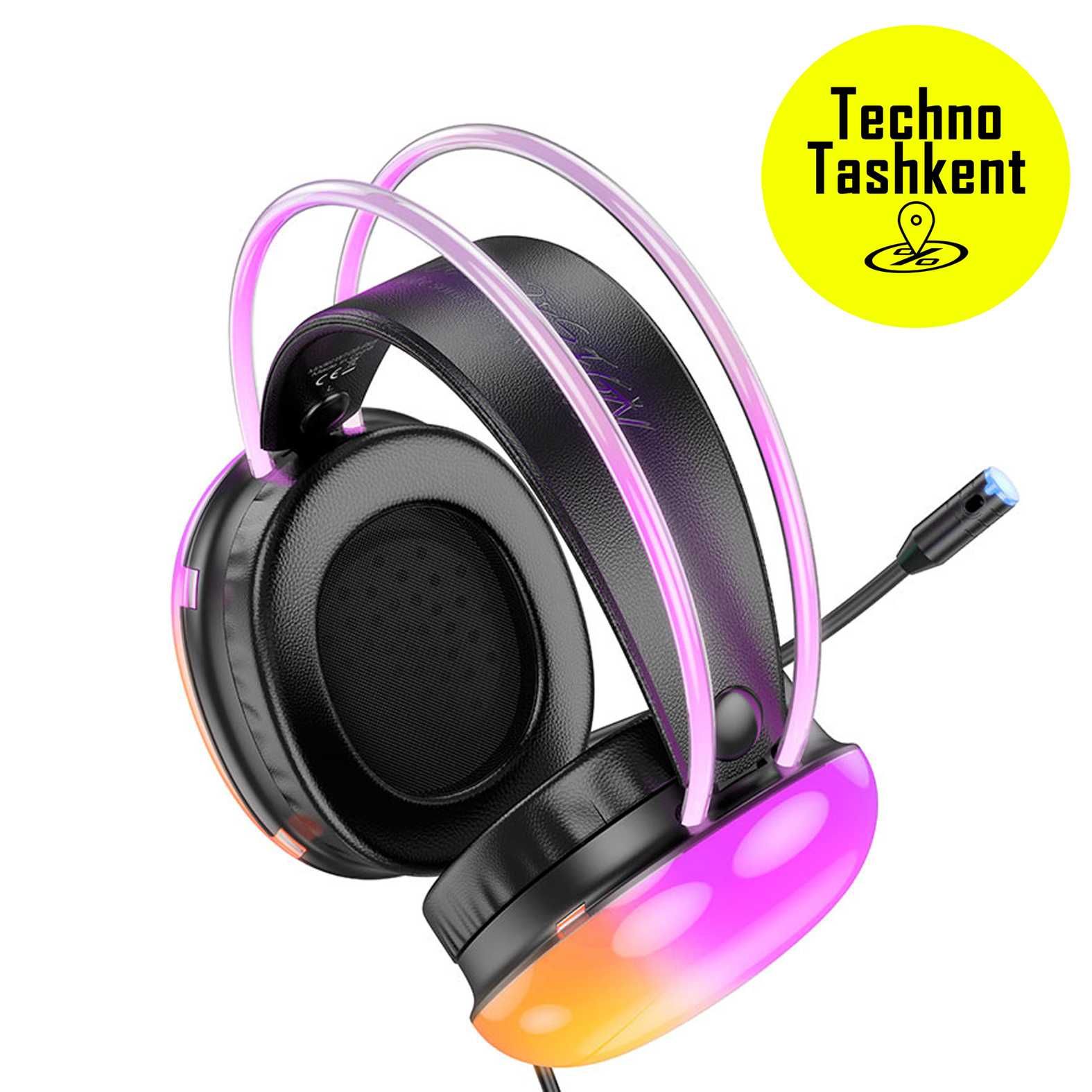 Проводные игровые наушники 7.1 sound Hoco W109 plus (Dostavka Bor)