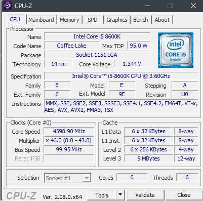 Asrock Z390 Pro4 + I5 8600K + 32GB Kingston Fury Beast
