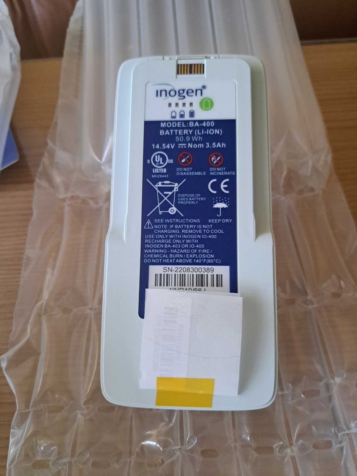 Мобилен кислороден концентратор Inogen G4 с 4 батерии и външно зарядно