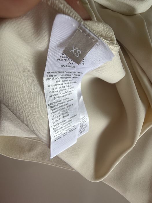 Set pantalon conic Stefanel / bluza matase naturala + maieu matase cad