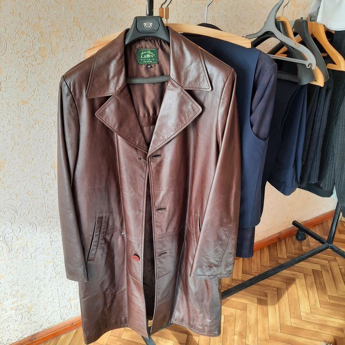 Продам Кожаная плащь производство Турция .