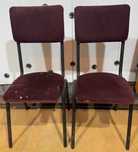 Set 2 Scaune Vintage cu cadru de fier; Scaun
