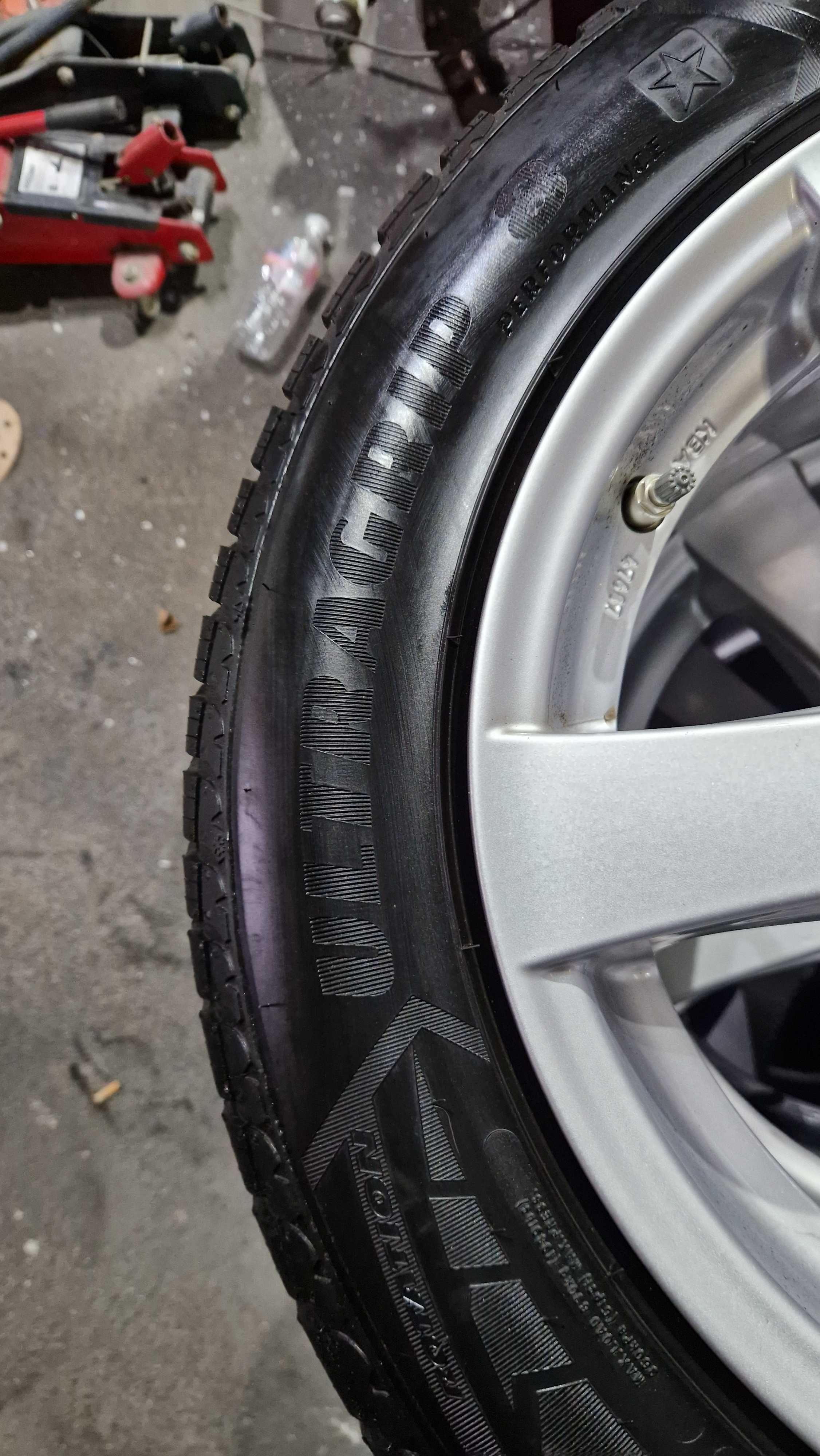 BMW E60 джанти със зимни гуми 205/60/16 7J ET35 5×120 ЦО70 + СЕНЗОРИ