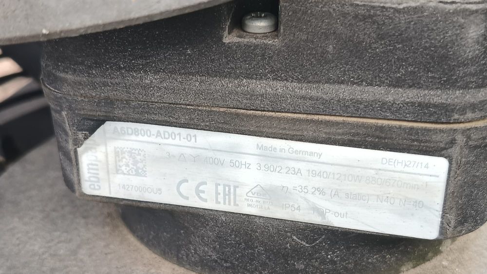 Electroventilator trifazic  de 80 cm