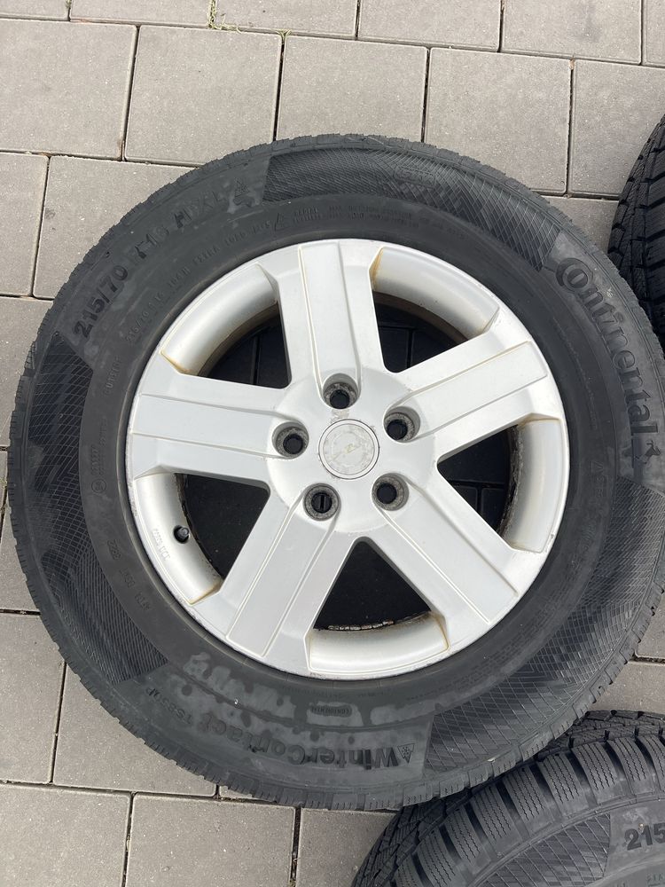 Алуминиеви джанти Irmscher със зимни гуми Continental 215/70 R16 H XL