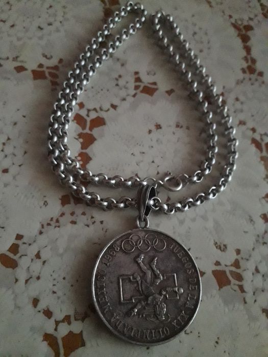 Vand lant si medallion din argint 61g