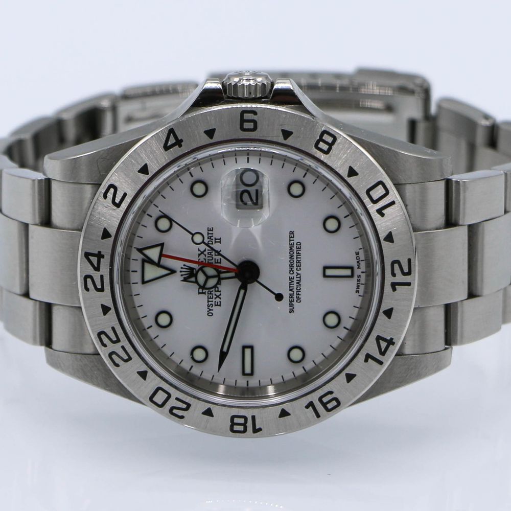 Rolex 16570 Explorer II Polar White