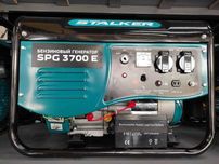 Бензиновый генератор STALKER SPG-3700E, 2,5кВТ, 15л бензогенератор