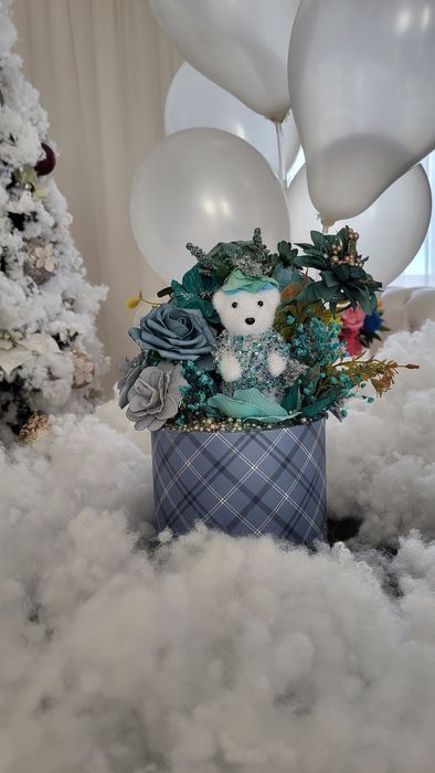 Cadou Floral Ursuletul in Padurea cu Cristale