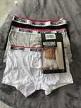 Moschino Underwear set 3 boxeri alb-gri-negru marimea L noi originali