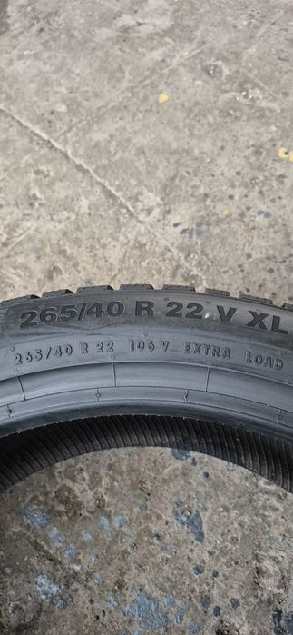 2 anvelope iarna ca si noi Continental 265/40/22,dot 2020.Pret pe buc.