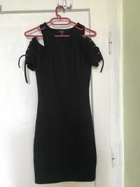 Чисто нова черна рокля по тялото, размер XS