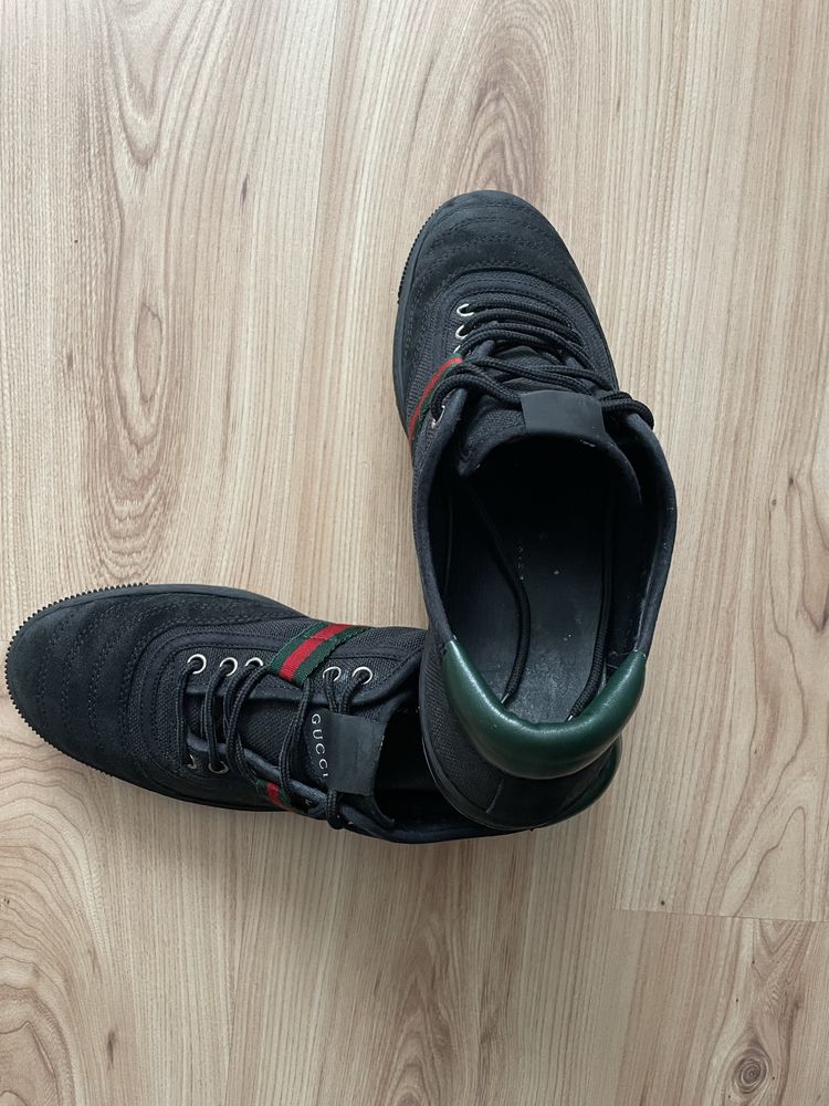 Gucci 77 Black Canvas Sneakers/мъжки кецове/сникърси 43-8,5