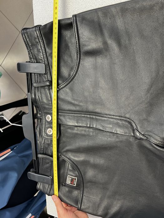 Pantaloni moto piele mar 56 XXL