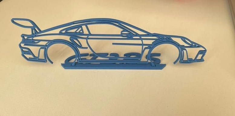 3D силует на Porsche 911 gt3 rs