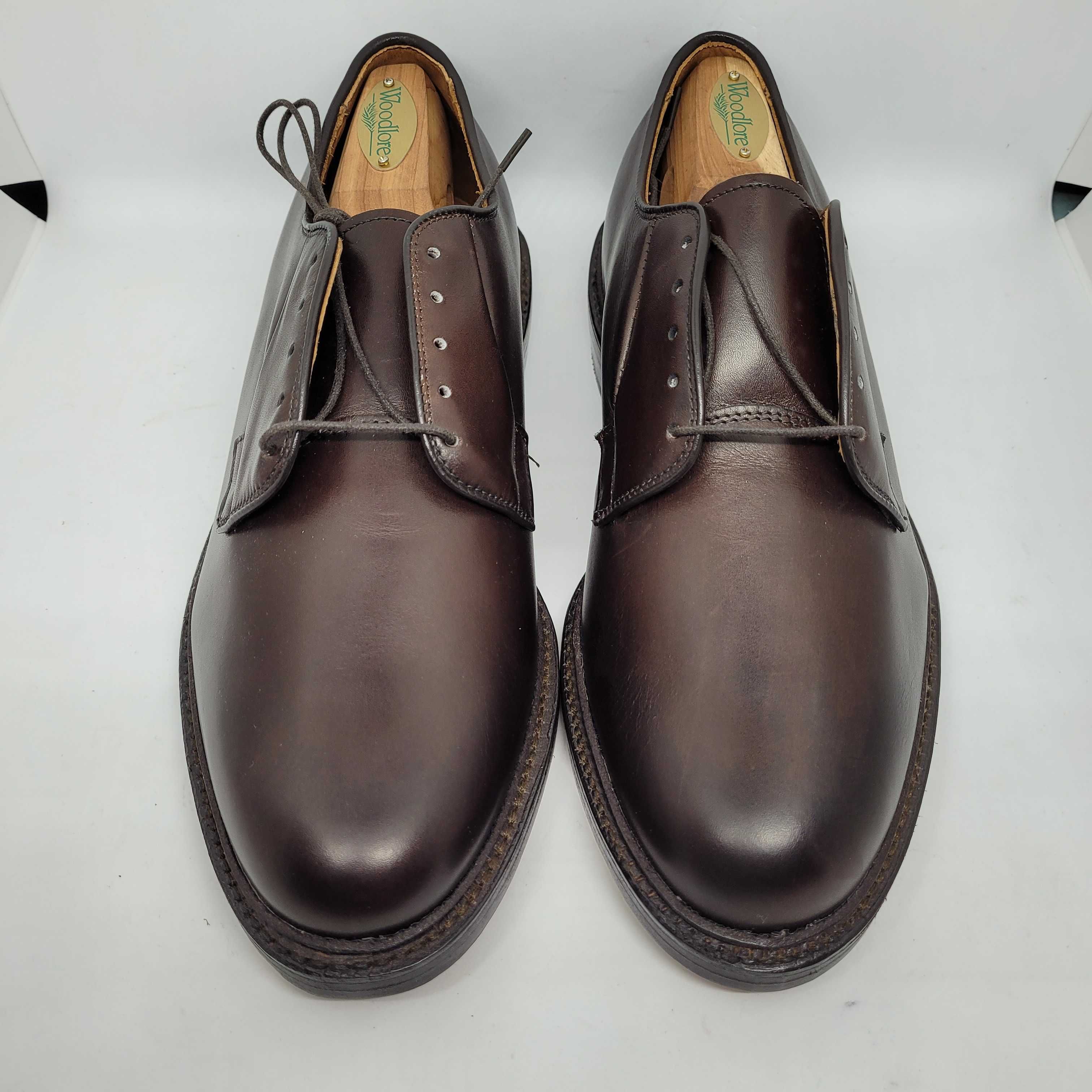 Allen Edmonds 9631 Leeds Plain Toe Blucher Brown (EU 39,5 US 6,5 E)