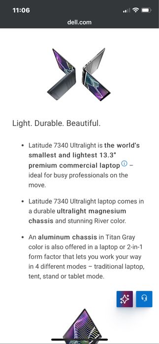 Dell Latitude 7340 i7 True SIM folosit de maxim 10 ori